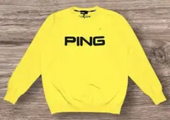 PING GOLF ピンゴルフ 撥水軽量ニット セーター ウェア　イエロー　L