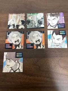 ハイキュー スクエアステッカーコレクション 第2弾 7枚セット