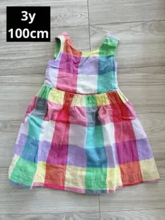 Baby GAP ギャップ　チェックワンピース　3y ♡100cm ドレス