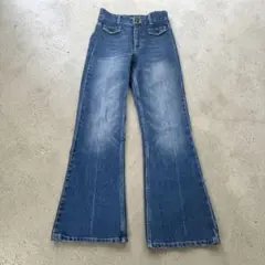 Y2K H&M フレアパンツ グランジスタイル ヴィンテージ風 デニム