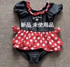 新品・即日発送】130 ミニー ヘアバンド付き ワンピース水着 UV 女の子 