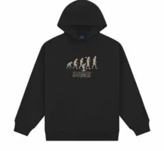 Dime パーカー ブラック XS ロゴフーディ 人気モデル 美品 ストリート