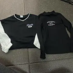 ANAP トレーナー 黒と白 夢メッセージ