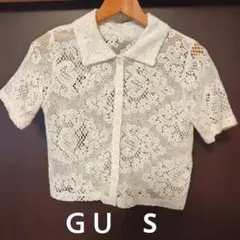 GU レースコンパクトシャツ(半袖)　S