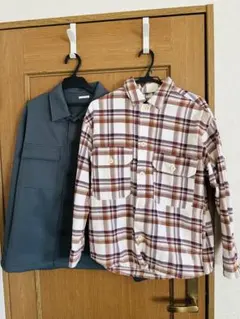 GU CPOシャツ ダークグリーン