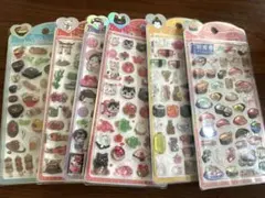 色々シールセット　立体シール　6枚