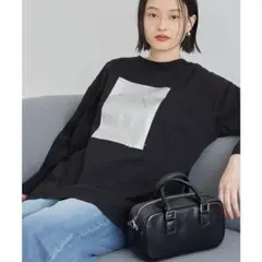 AMERICANHOLIC箔プリント長袖Tシャツ