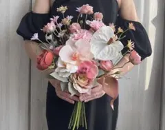 結婚式 ブーケ ウェディング 造花 2点セット