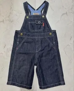 美品✨ ミキハウス デニムサロペット 80–90cm