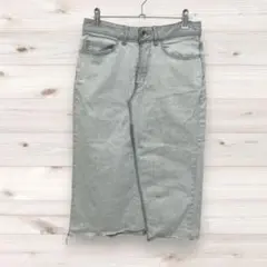 エディットバイイッカヴェッカ　デニムスカート　ライトグレー　Mサイズ　606k