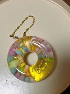 カラフルドーナツ型キーホルダー