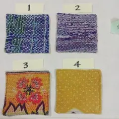 【momota様専用】ヴィンテージ布コースター　3 ４番