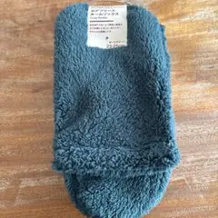 無印良品　ボアフリースルームソックス 23-25cm ダークグリーン