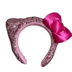 USJ キティちゃん スパンコールカチューシャ ピンク グッズ 公式