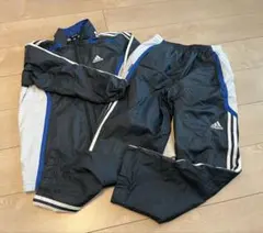 adidas ピステ・ウィンドブレーカー 黒/青/白