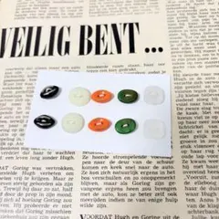 チェコ　ヴィンテージガラスボタン　10個セット