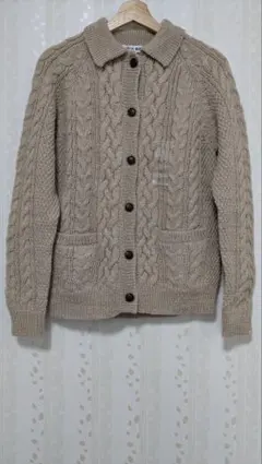 ユニクロ INES DE LA FRESSANGE ベージュ カーディガン L