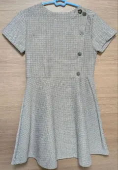 ZARA　チェック柄 半袖ワンピース 164センチ