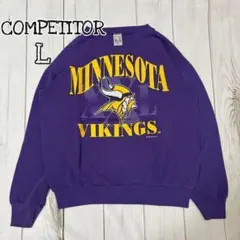 Competitor Minnesota Vikings トレーナー Lパープル
