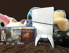 PS5 本体 + 人気ゲーム4本 + BlackShark V2 Pro