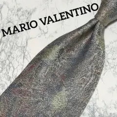 ✺MARIO VALENTINO✺ネクタイ　総柄　花柄　グレー系　マルチカラー