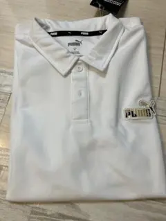 新品PUMA ドライセル　ホワイト ポロシャツM