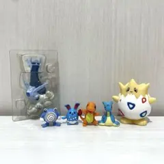 【 6体セット】 ポケモン フィギュア 指人形 ソフビ 任天堂 当時物 レトロ