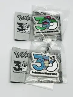 ポケモン30周年　メタルチャームマスコット　フシギバナ　カメックス