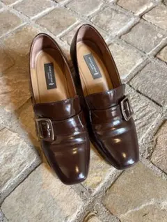 MACKINTOSH LONDON バックルモチーフパンプス ブラウン　23cm