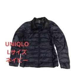 ユニクロ ウルトラライトダウン ジャケット Lサイズ ネイビー 軽量 防寒