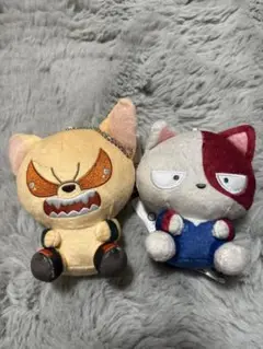 ヒロアカ　アニマル　ぬいぐるみ　緑谷　爆豪　轟 ぬいぐるみS（緑谷出久×ちいかわ、爆豪勝己×ハチワレ、轟焦凍