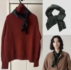 【新品】2023AW マーガレットハウエル シルク　スカーフ　ペイズリー