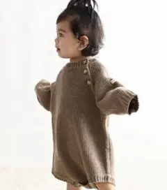 PUPPAPUPO ニットロンパース