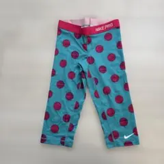 Nike Pro エメラルドグリーンピンク ドット柄 S