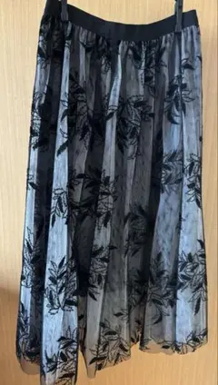 シースルーロングスカート