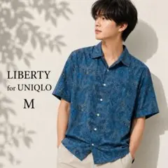 LIBERTY for UNIQLO ペイズリー柄 半袖シャツ M ユニクロのサムネイル