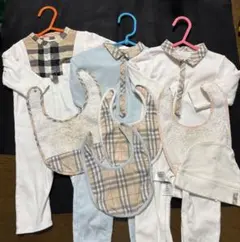 Burberry ベビー ロンパース スタイ 帽子 セット