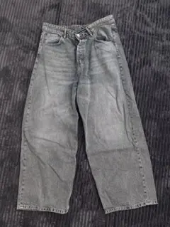 zara エクストラバギーデニム 44 オーバーダイデニム似