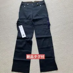 メンズ　ネイビー カーゴパンツ 多機能ポケット