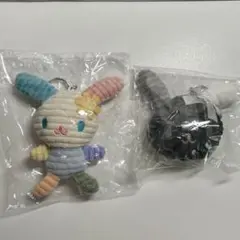 サンリオ　ウサハナ　ぬいぐるみキーホルダー2 コーデュロイ　ガチャガチャ