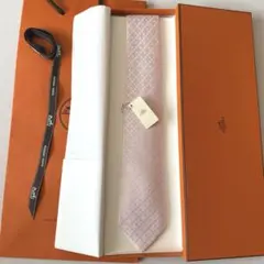 エルメス ネクタイ H織りタイ 7 cm 《ニューH》 新品 未使用