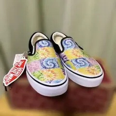 VANS スリッポン タイダイ パッチワーク スニーカー