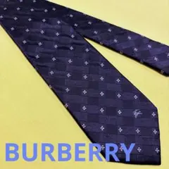 BURBERRY BLACK LABEL ネクタイ　小花柄　紫