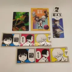 超人X　イラストカード　ステッカー　しおり 超人X イラストカード ステッカー しおり