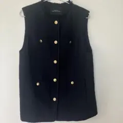 美品❗️グリーンレーベルリラクシング　ツイードベスト　ネイビー　VERY 卒園式