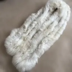 ファーショール オフホワイト リアルファー 和装 洋装