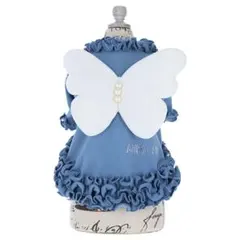 ANNA SUI ブルー 蝶モチーフ 犬服 2L
