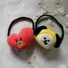 BT21 TATA CHIMMY マスコットヘアゴムセット
