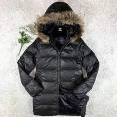 美品 DUVETICA デュベティカ ダウンコート 2way ファー カーキ M