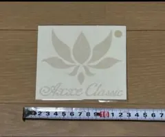 AXXE Classicロゴステッカー アイボリー アックスクラシック